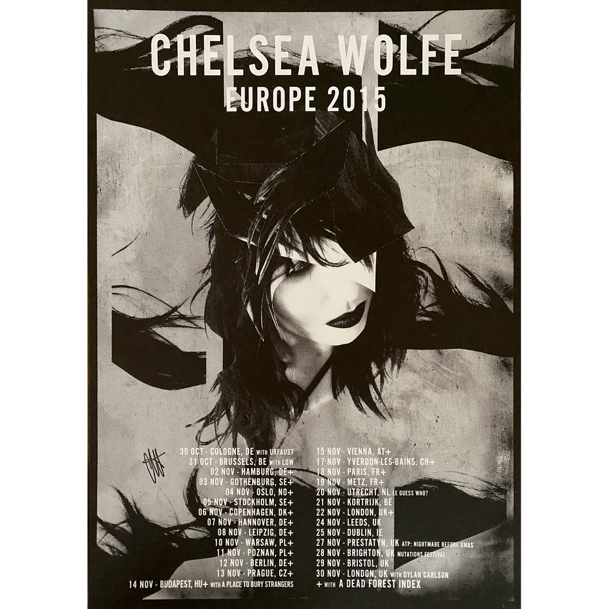 Abyss Tour - Europe 2015 Poster (Jesse Draxler)