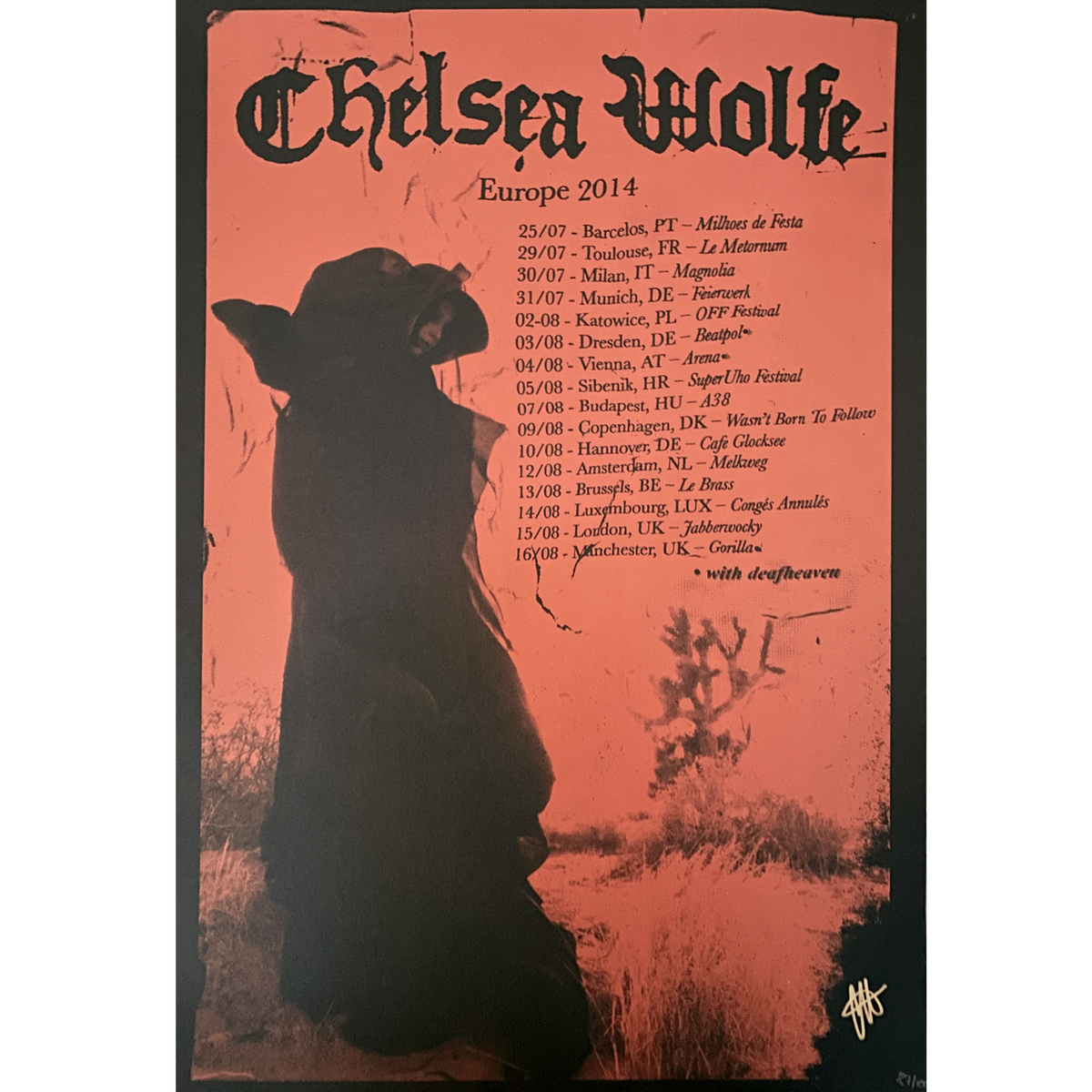 Summer Tour - Europe 2014 Poster (Kristin Cofer)