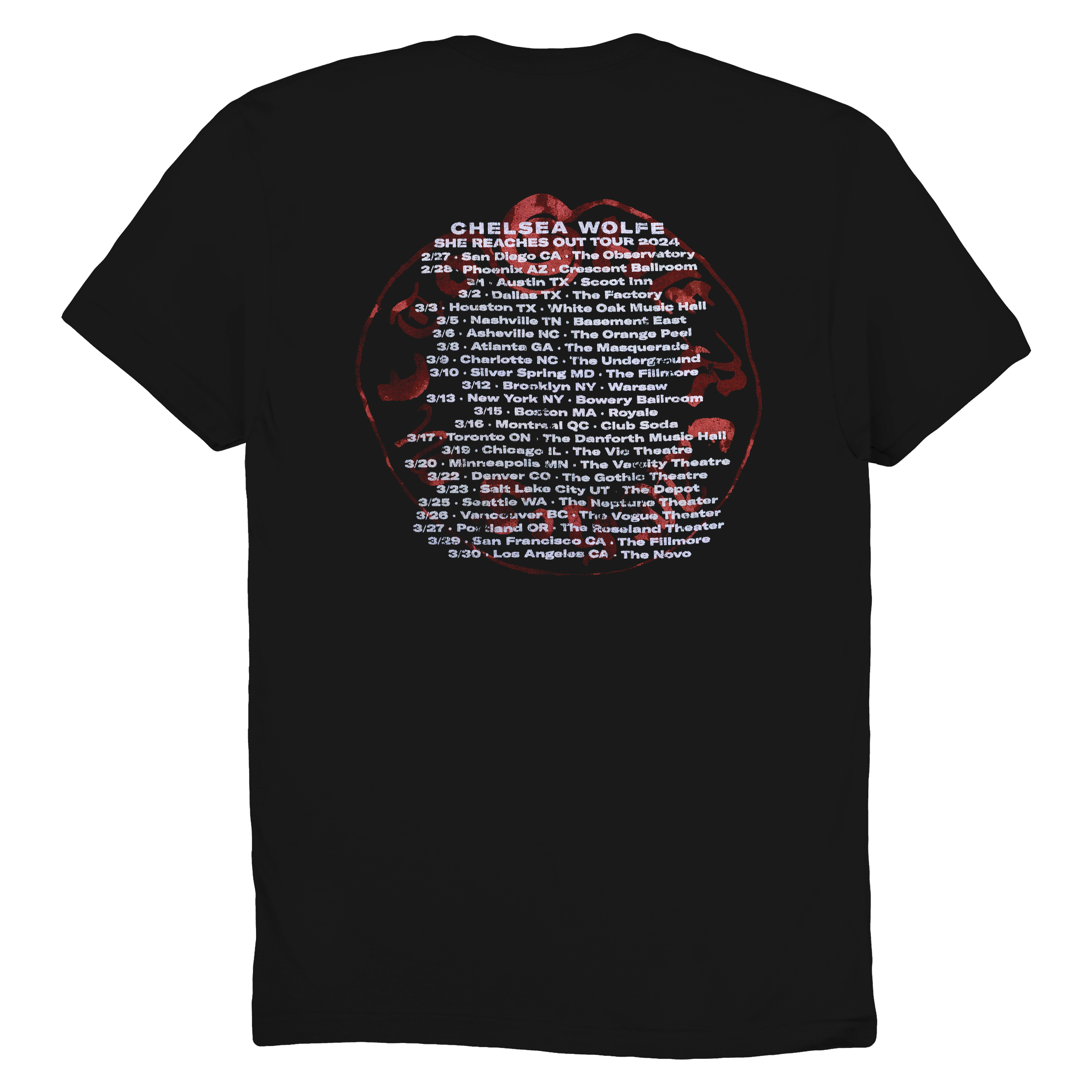 Whispers Itin Dates Tee